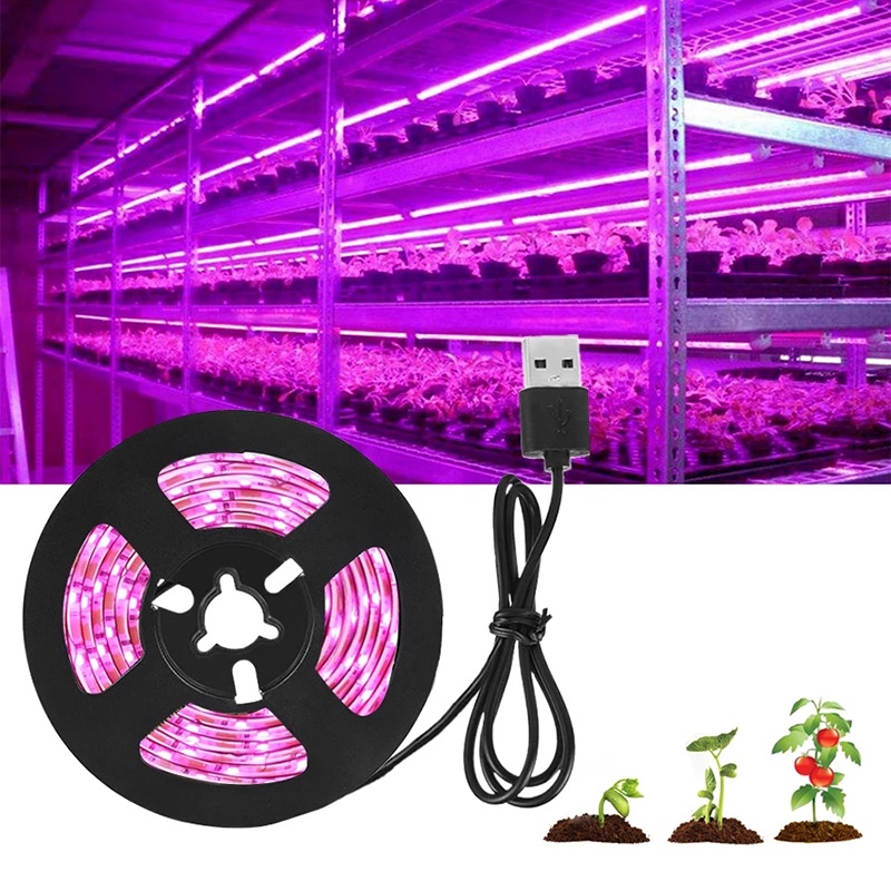 Đèn LED Trồng Cây Trong Nhà Có Thể Uốn Cong Đầy Đủ Sạc USB