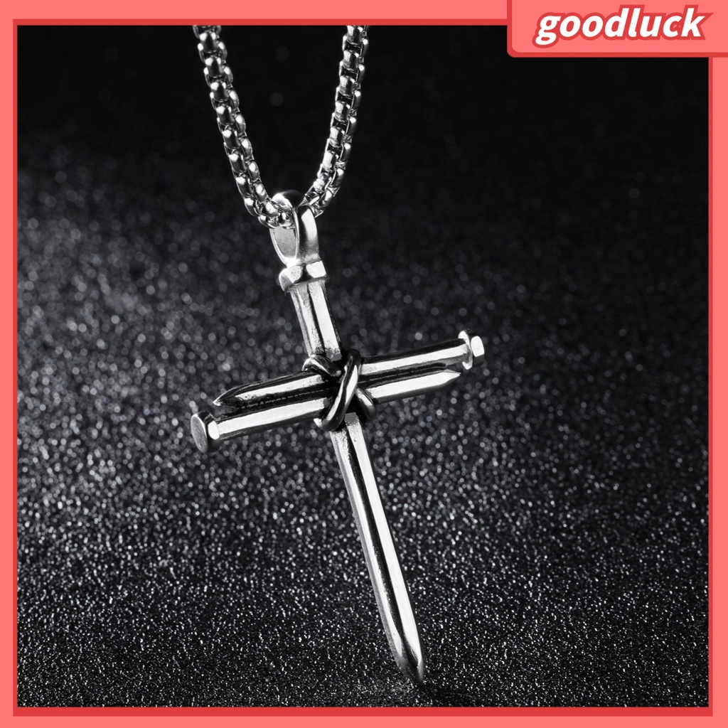 Goodluck| Vòng cổ Mặt Thánh Giá Phong Cách Vintage Cho Nam