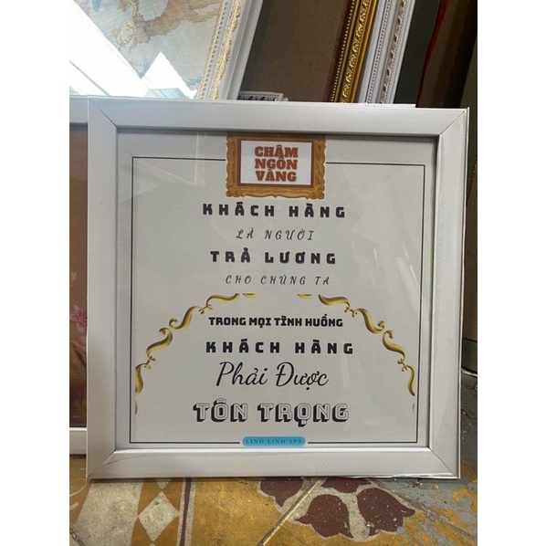 Khung 40x40,  50x50cm mặt mica