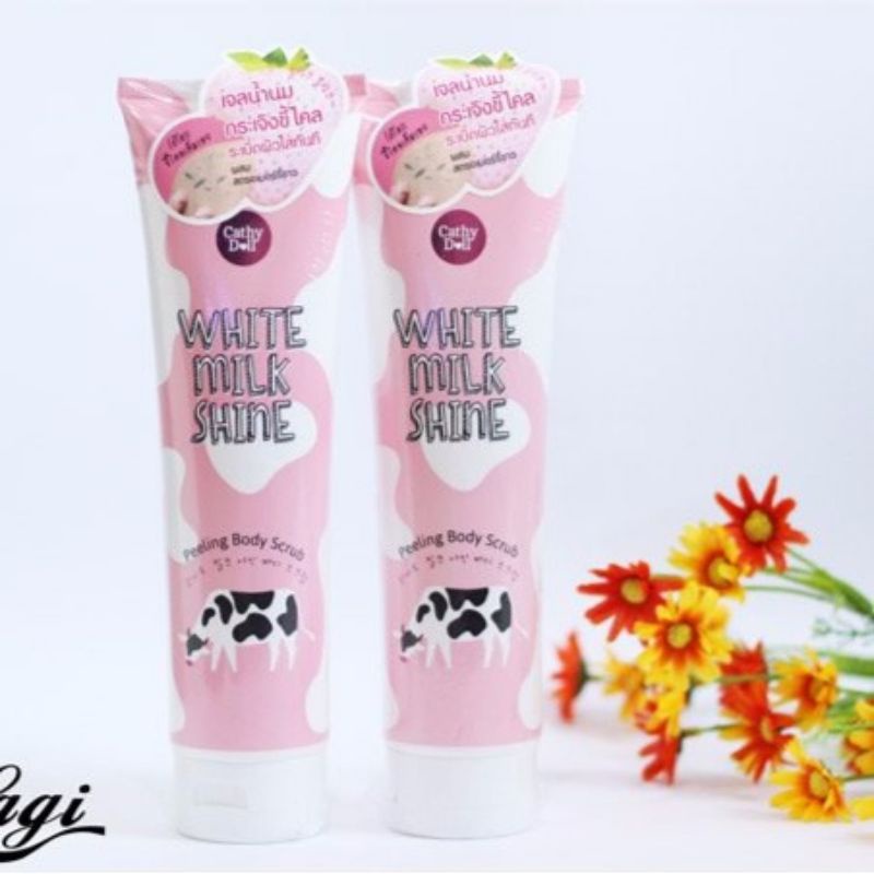 Tẩy Tế Bào Da Chết Sữa Bò Cathy Doll White Milk Shine Thái Lan Chính Hãng 320ml