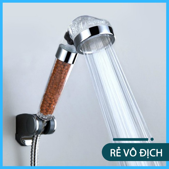 Vòi sen thay thế, tăng áp nước 2.5 lần, lọc nano khử khuân