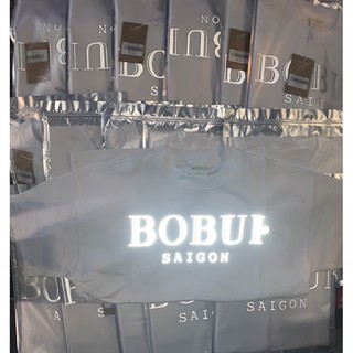 TEE BOBUI / áo bobui phản quang trắng