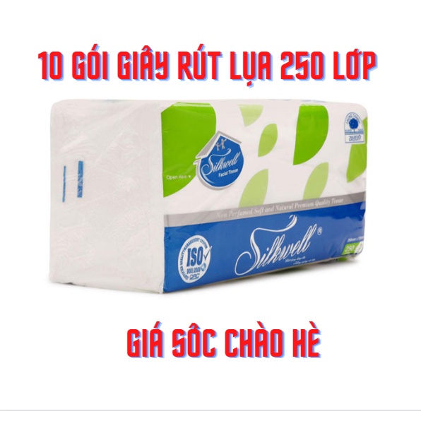 THÙNG 8 GÓI RÚT 250 TỜ SILKWELL 2 LỚP