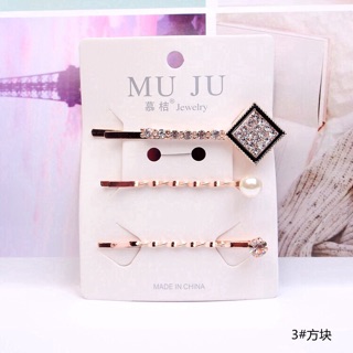 Set 3 kẹp tóc cài tóc phong cách Hàn Quốc
