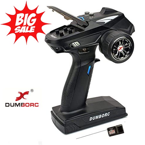 Dumborc X4 X6  Tay điều khiển Dumbo RC  4 kênh sóng xa 500m cho xe và tàu điều khiển từ xa RB/RC