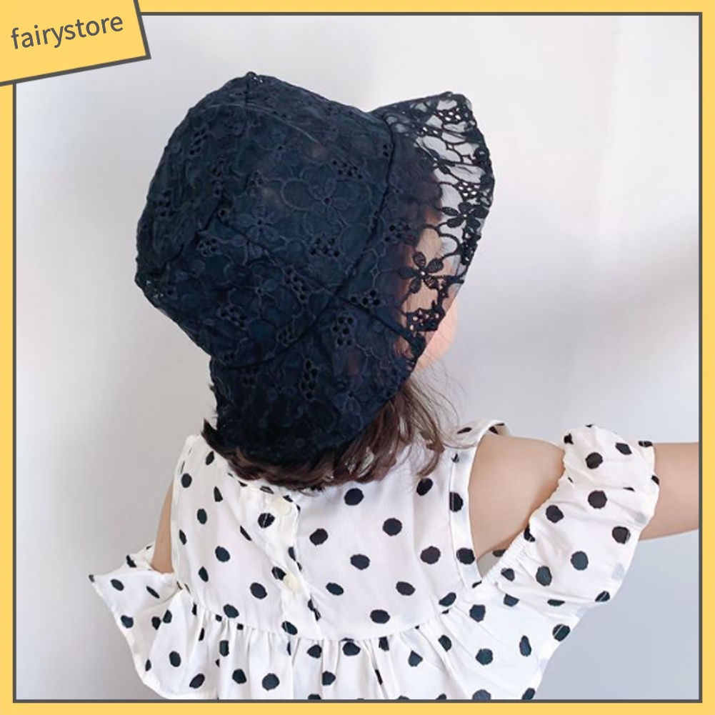 Mũ Ren Hoa Xinh Xắn Cho Bé Gái