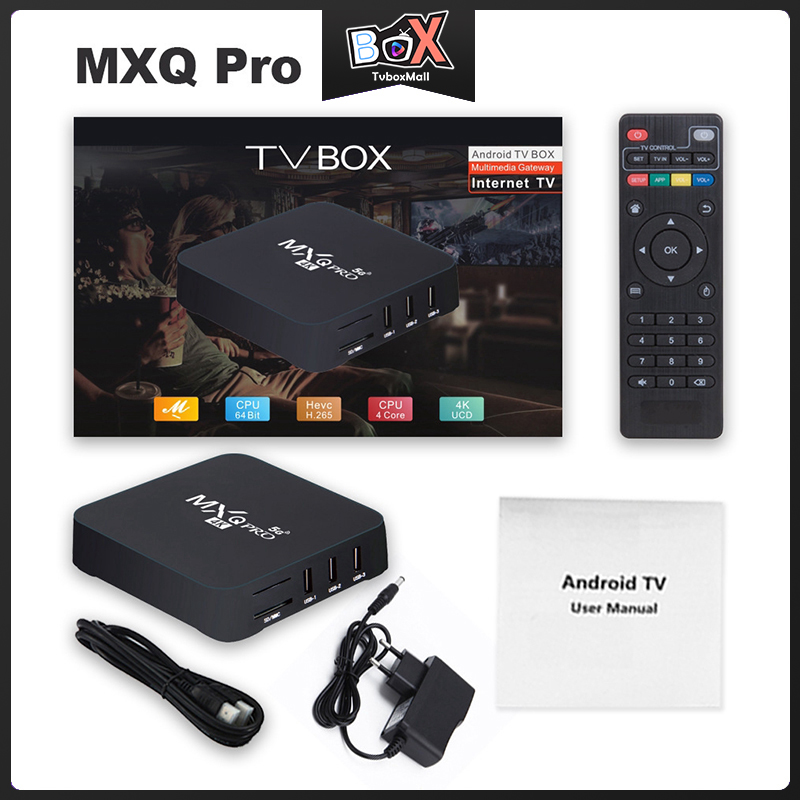 Thiết Bị Chuyển Đổi Tv Thường Thành Smart Tvpp2U Mxq Pro Tvbox Mxqpro 5g Android 4k 1g + 64g Android 7.1 / 10.1