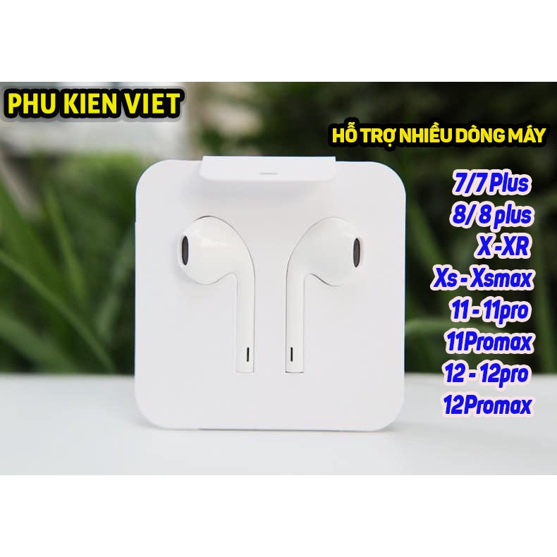 Tai Nghe iPhone Chính Hãng cho 7/7plus/8/8plus/x/xr/xs/11/12/pro/max/plus/promax - Phụ Kiện Việt