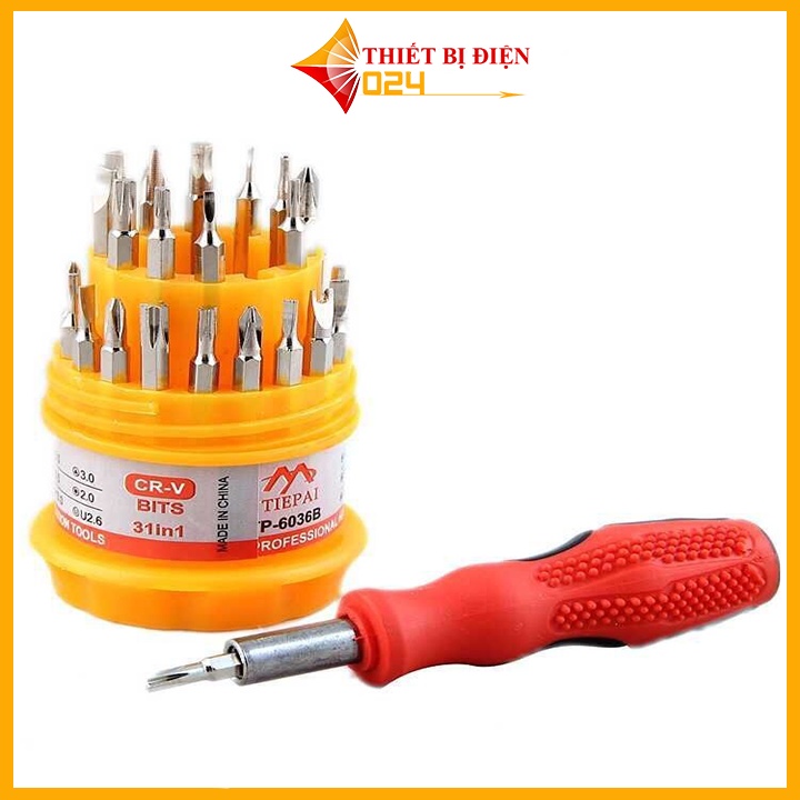 Bộ Tua Vít Đa Năng 31 đầu - Hộp Tròn