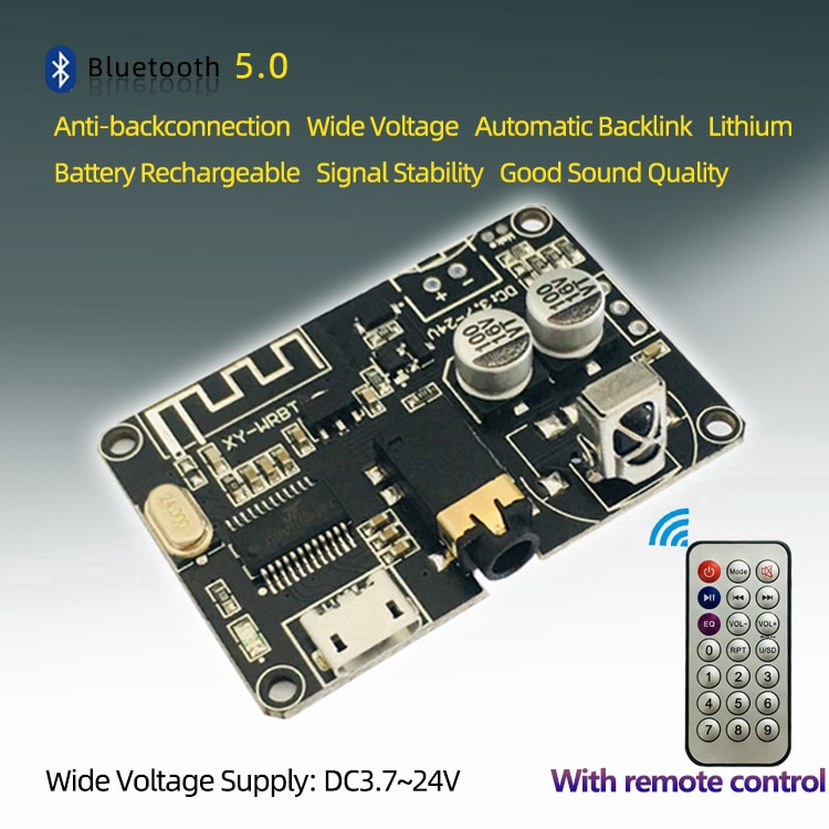 Thiết Bị Giải Mã Nhận Âm Thanh Stereo Không Dây Bluetooth 5.0 XY-WRBT DC 3.7-24V 3.5mm