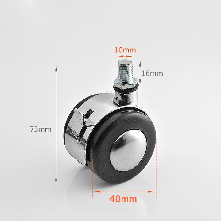 🔺🔺 🔺🔺 Bánh Xe Lăn Ốc Vặn Chốt Hãm Kích Thước 40-50mm