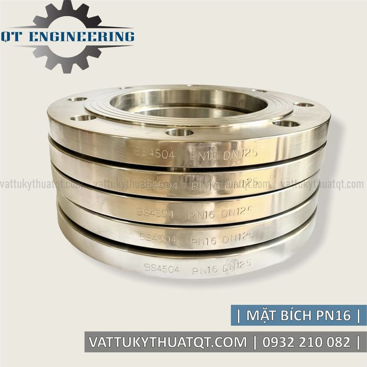 Mặt Bích Rỗng Inox 304 | BS4504-PN16 | DN80,DN100,DN125