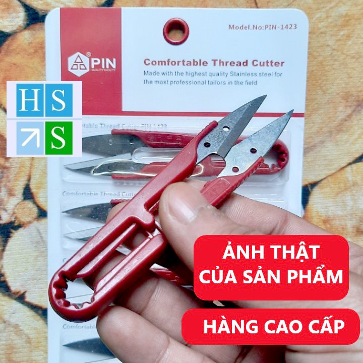 Kéo cắt chi hàng tốt  kéo bấm thủ công cán nhựa bền bỉ lưỡi kéo thép không gỉ sét - HS Shop Thủ Đức