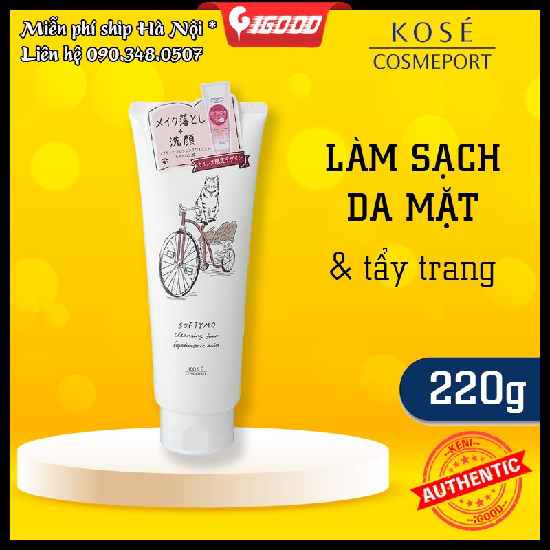 Sữa rửa mặt Kose Softymo Nhật Bản 220g