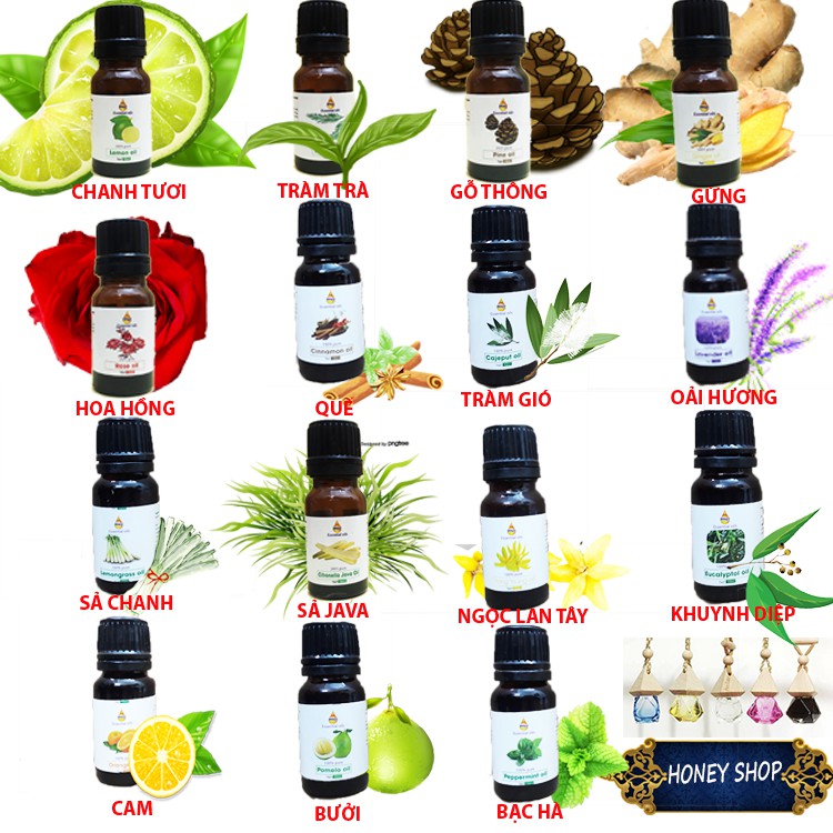 10 ml Tinh dầu chanh tươi Lemon Essential Oil (Distilled)