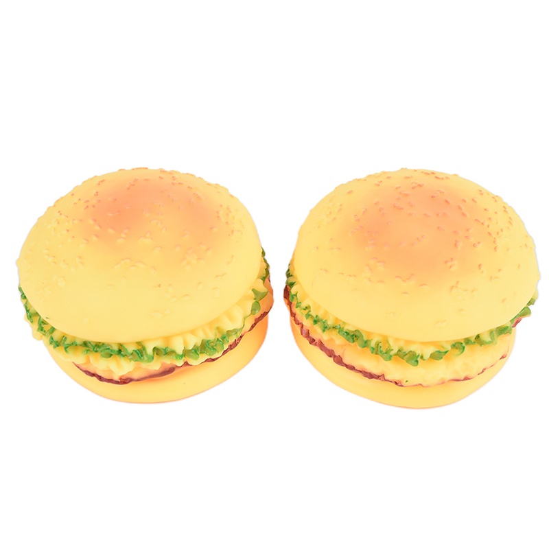 Đồ Chơi Hình Bánh Burger Phát Ra Tiếng Kêu Cho Thú Cưng