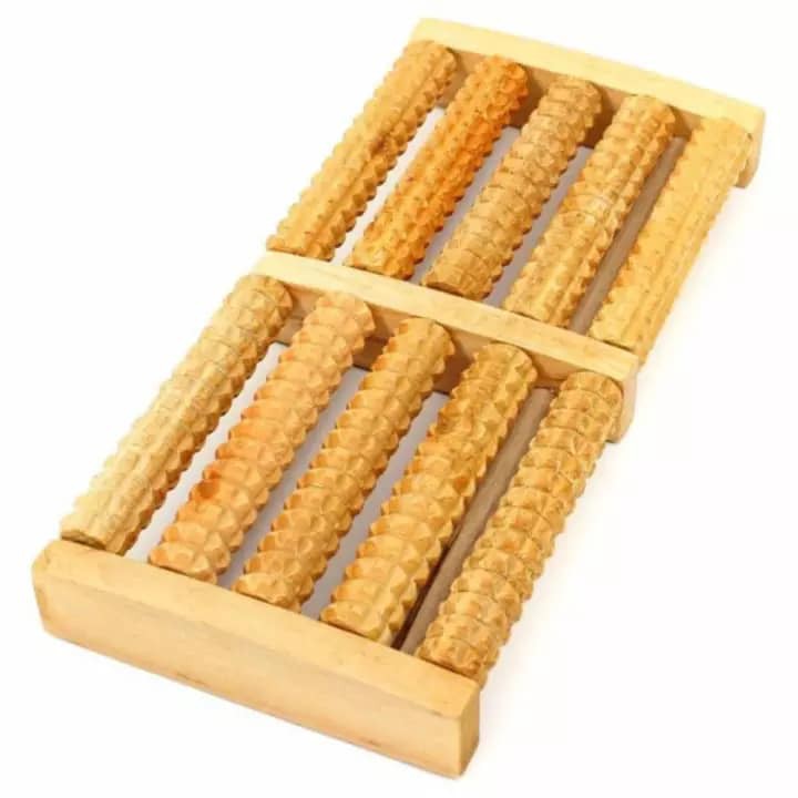 Bàn lăn chân gỗ FREESHIP Bàn massage chân 5 hàng bấm huyệt thư giãn hàng tốt
