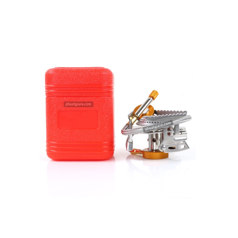 Bếp Ga Phượt tặng đầu nối dùng bình gas mini siêu gọn