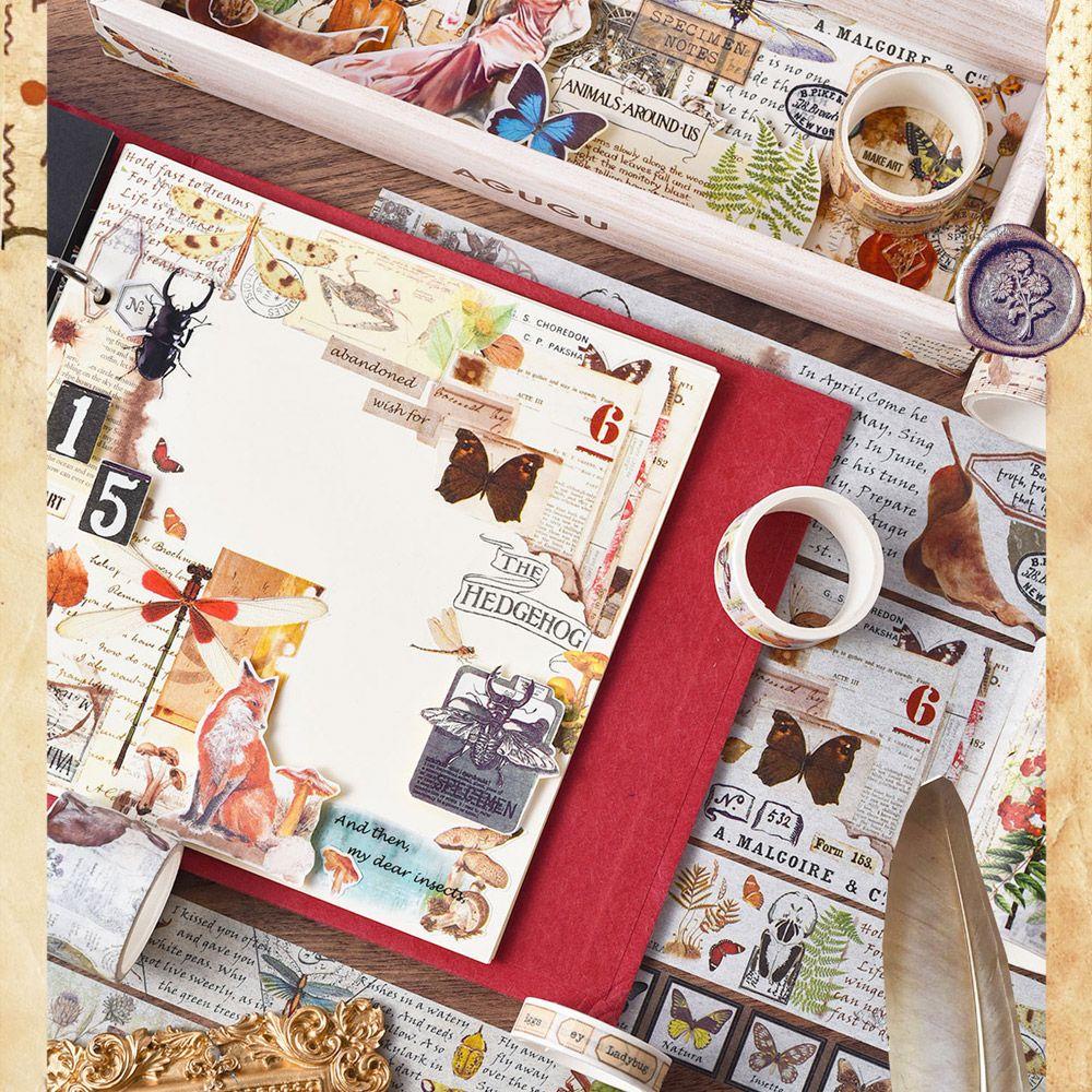 LAYOR1 Set 18 Cuộn Băng Dính Washi Mới Dùng Trang Trí Sổ Tay DIY