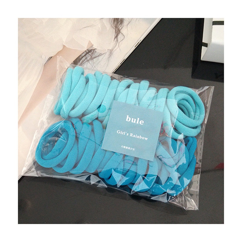 Set 50 dây buộc tóc co giãn nhiều màu sắc dành cho nữ