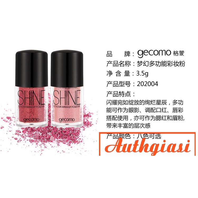 Nhũ mắt ướt bền màu siêu xinh bắt sáng mịn đẹp sang chảnh Gecomo Shine | BigBuy360 - bigbuy360.vn