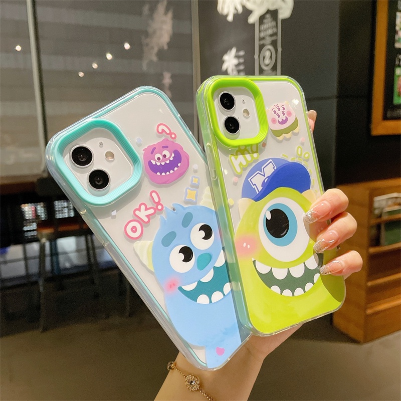 Ốp Điện Thoại Trong Suốt Chống Sốc In Hình Hoạt Hình Vui Nhộn Cho iPhone 11Pro Apple 13 12 Pro Xs Max SE XR i7