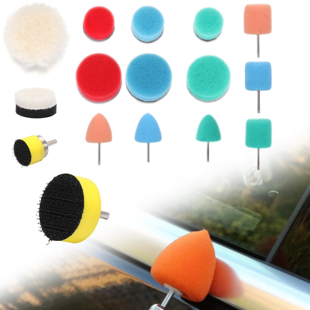 Set 16 Đệm Đánh Bóng Xe Hơi Tiện Dụng