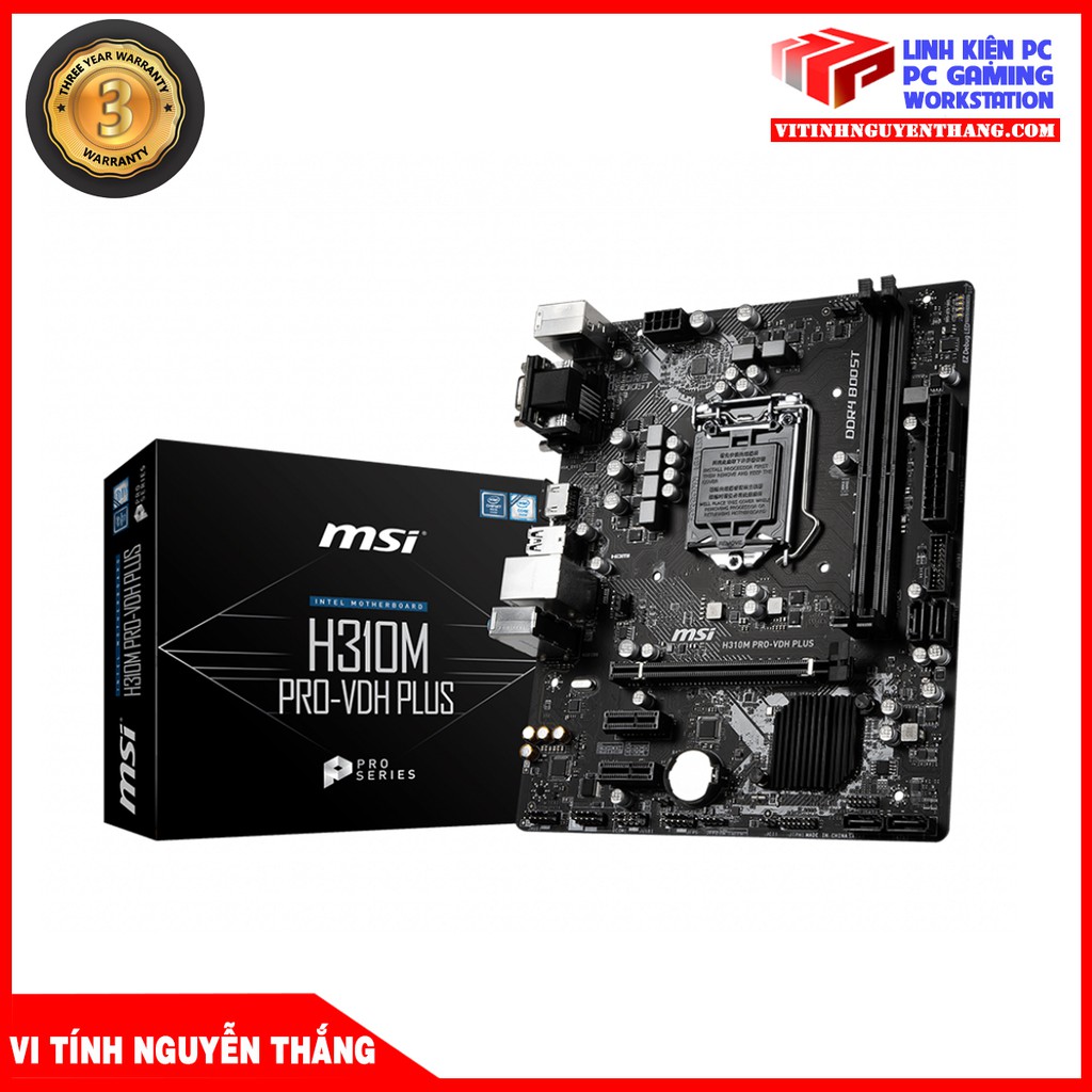 Mainboard - Bo Mạch Chủ MSI H310M PRO-VDH PLUS