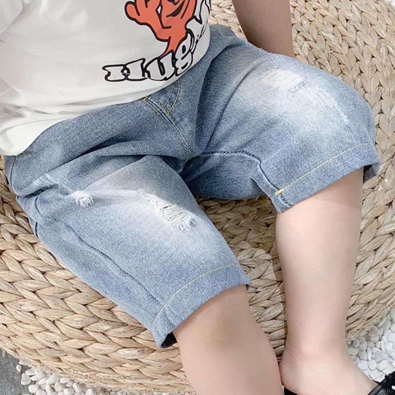 Boys Solid Print Short Pants Trousers