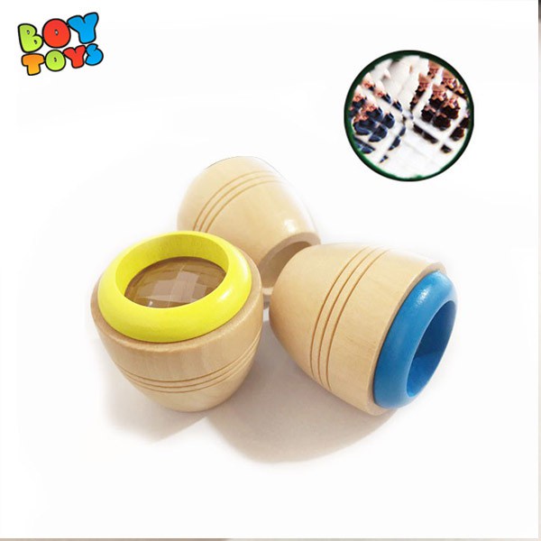 Đồ chơi kính vạn hoa chất liệu bằng gỗ để bé phát triển trí tưởng tượng