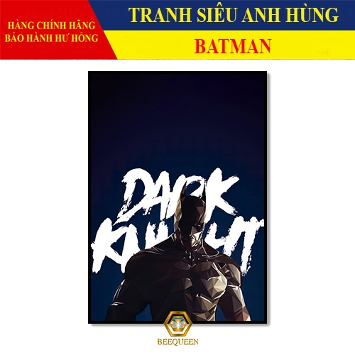 [MS26-51] Tranh Trang Trí Siêu Anh Hùng Bat Man - Tranh Treo Tường  Bat Man