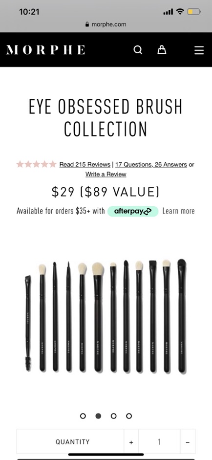 [AUTH] Bộ cọ Morphe Eye Obsessed Brush Collection Brush Set - Hàng chính hãng