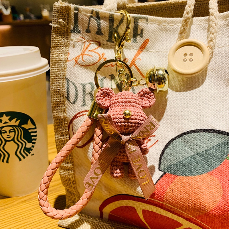 Móc Khóa Hình Gấu Hoạt Hình Dễ Thương