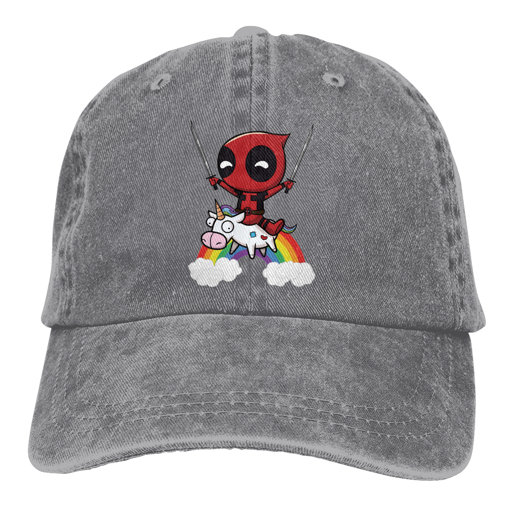 Mũ Lưỡi Trai 100% Cotton Phong Cách Deadpool