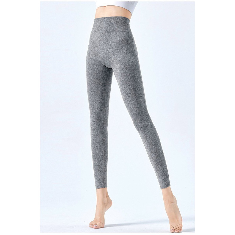 Quần tập gym yoga thể thao nữ dệt kim chun mông lưng cao gen bụng Bin Sports Q142