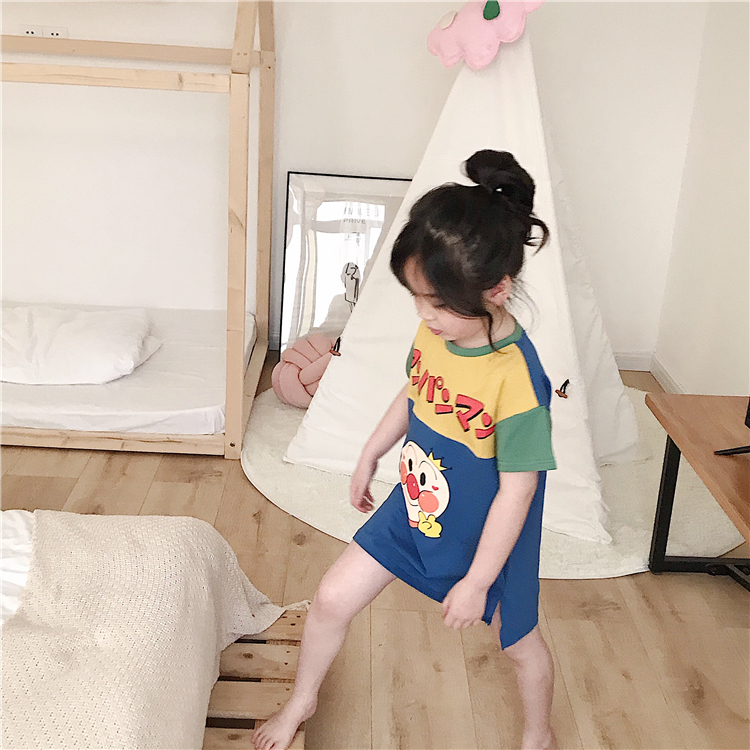 Áo thun ngắn tay phong cách Hàn Quốc cho bé gái