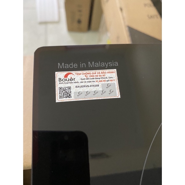 Bếp từ domino Bauer BE 32DI Nhập khẩu Malaysia, BẢO HÀNH CHÍNH HÃNG 3