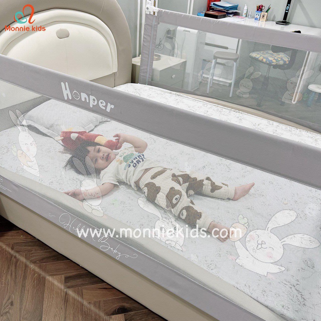 THANH CHĂN GIƯỜNG HONPER BẢO VỆ BÉ CÁC SIZE 1M6/1M8/2M/2M2