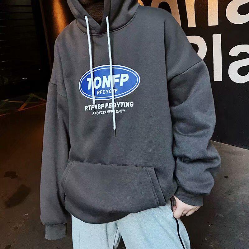 Áo hoodie tay dài kiểu dáng thời trang phong cách Hàn Quốc (M-5Xl)