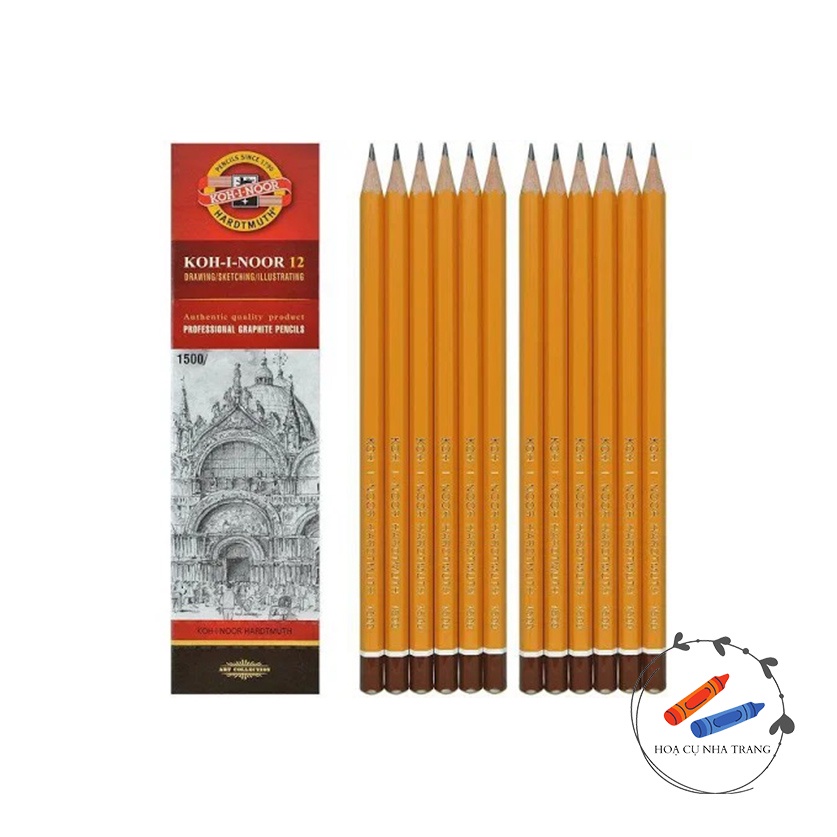 Bút Chì Tiệp Vàng Vẽ Phác Thảo 2B, 4B, 5B LẺ