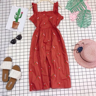 ĐẦM THÊU HOA CÁNH TIÊN