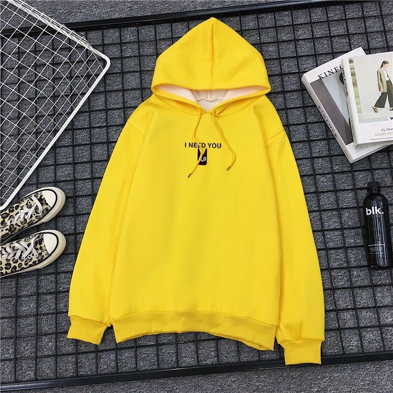 Áo khoác Hoodie Nam Nữ Imee Store Áo Khoác Nỉ Đẹp Form Rộng Unisex Chất Nỉ Ngoại 2 Lớp I Need You Freesize | BigBuy360 - bigbuy360.vn