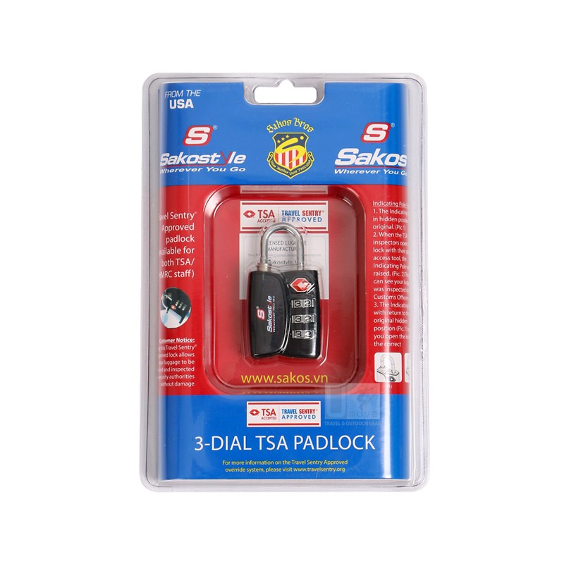 Ổ Khóa SakosStyle TSA PAD LOCK