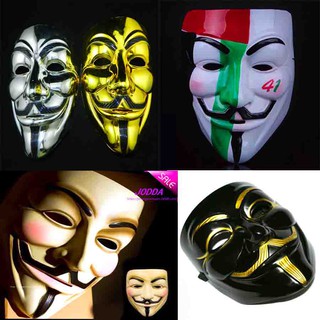 mặt na hacker halloween màu vàng-t37