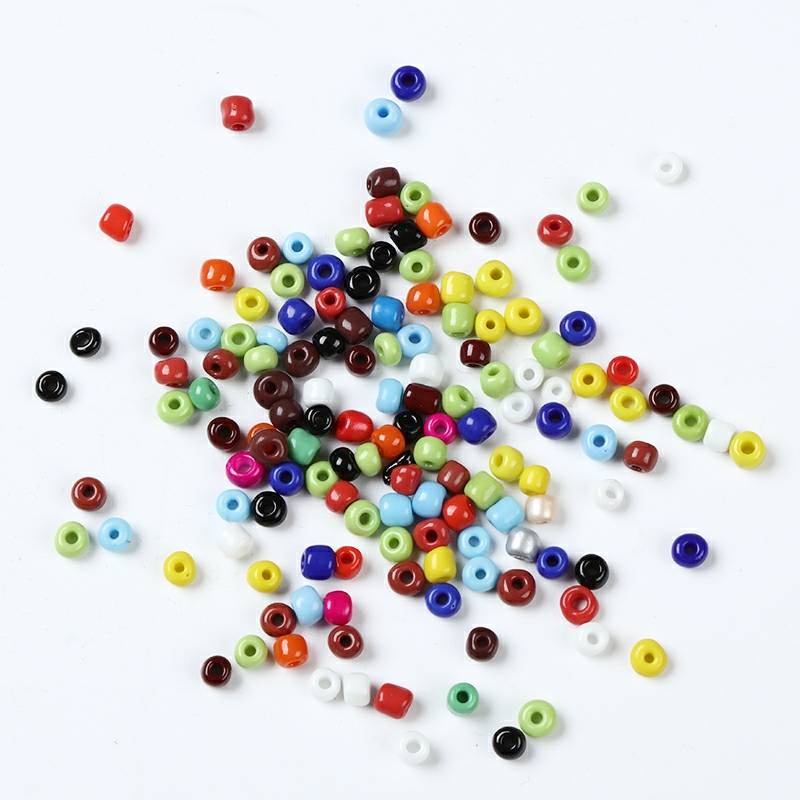 50gr  hạt cườm mix màu  2mm-4mm  đính kết quần áo, làm vòng tay làm đồ thủ công
