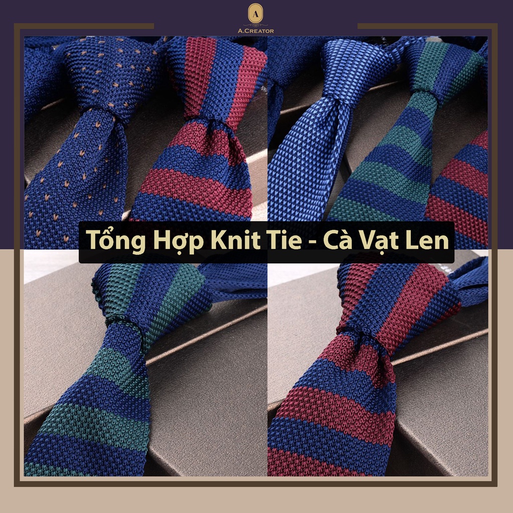 Tổng Hợp Knite Tie - Cà Vạt Len 6cm Từ A.Creator