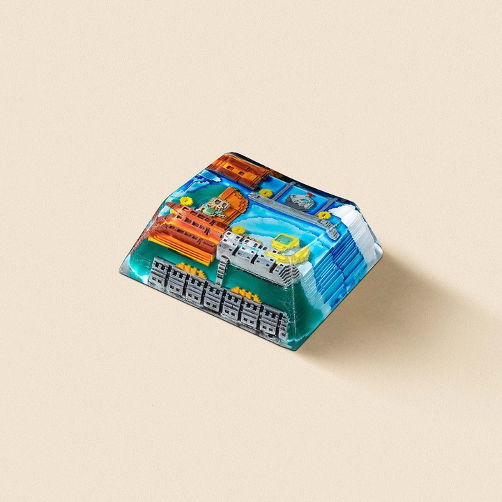 Bộ Keycap Jelly Key 8-bit series II Pipeline Bots trang trí bàn phím cơ gaming Oriental Quarter