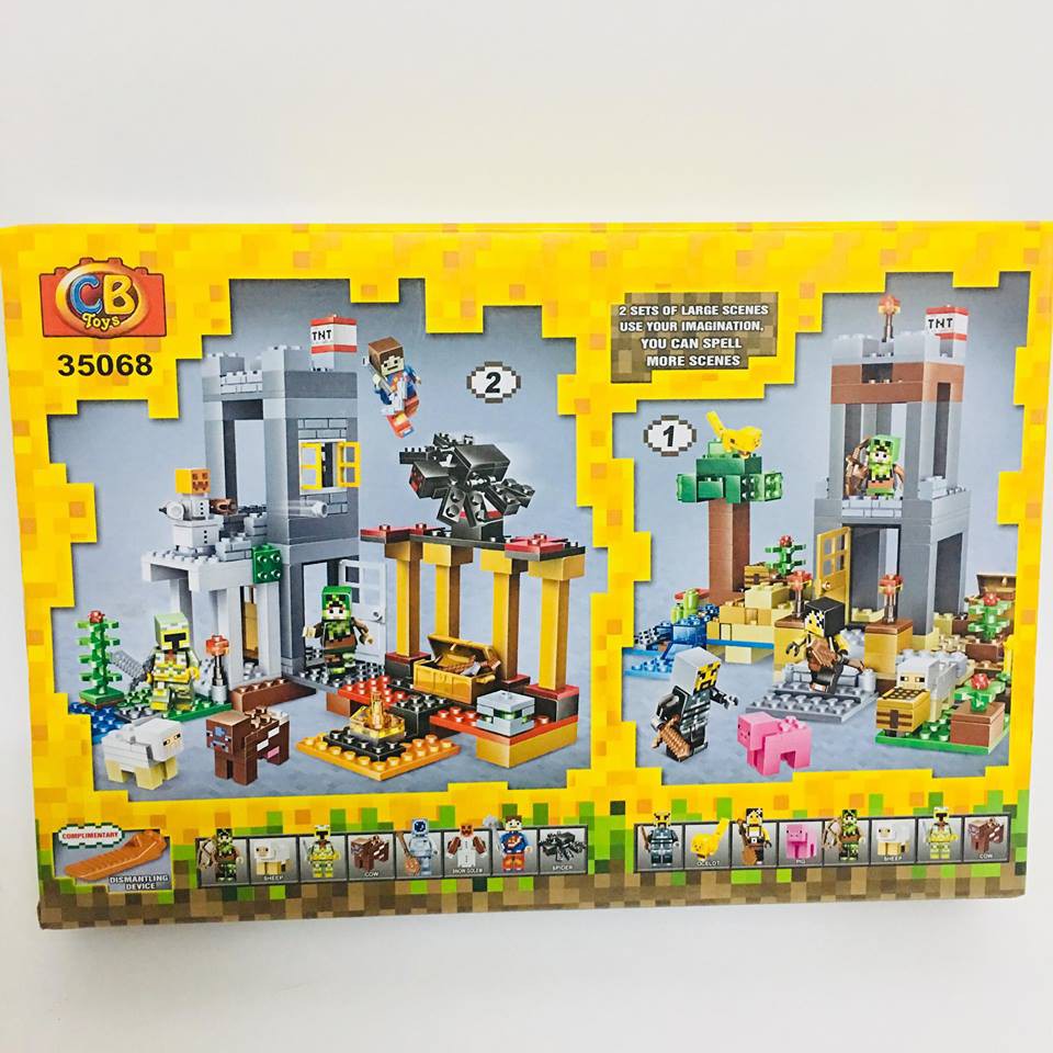 Đồ chơi Siêu Hot Lego xếp hình My World gồm 282 Chi Tiết. Lego đồ chơi xếp hình cho bé trai a1