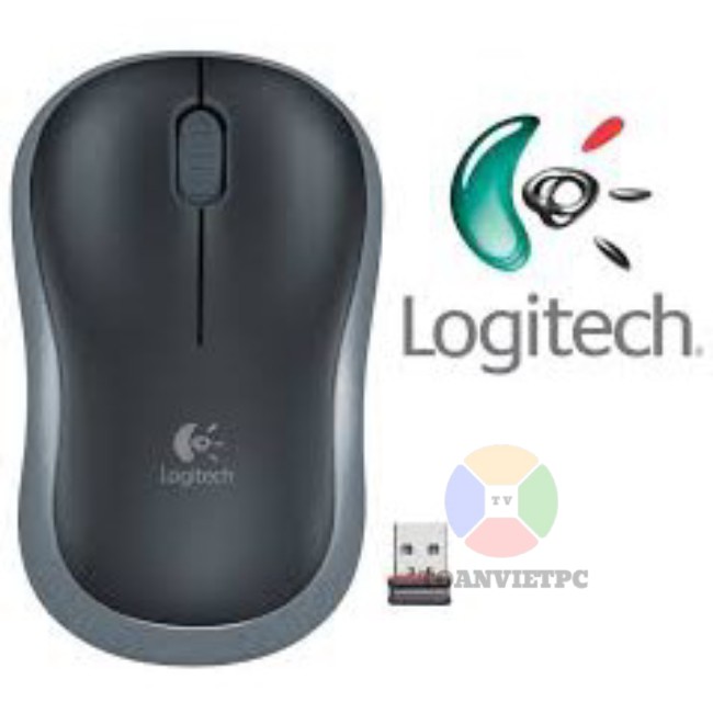 Chuột Không Dây LOGITECH M185 Tặng Miếng Di Chuột Cao Cấp .