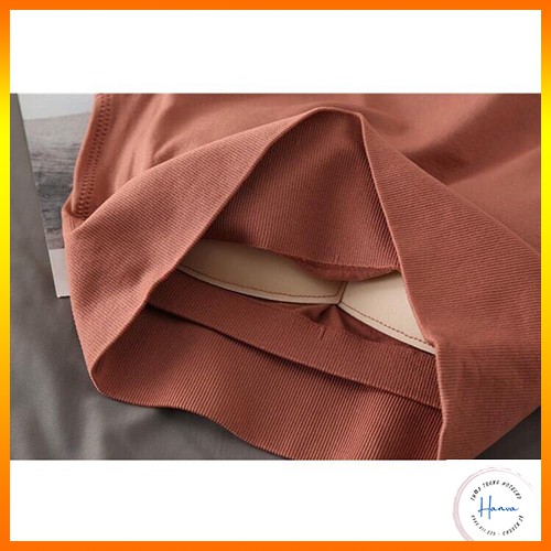 Áo Bra Trơn Thun Cotton 3 Lỗ Chất Co Giãn Tập Gym Thể Dục Thoải Mái Thấm Hút Mồ Hôi Hanva